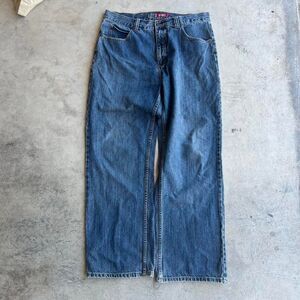 Anchor Blue Easy Baggy fit jeans y2k skate 2000s Mens size 34 32